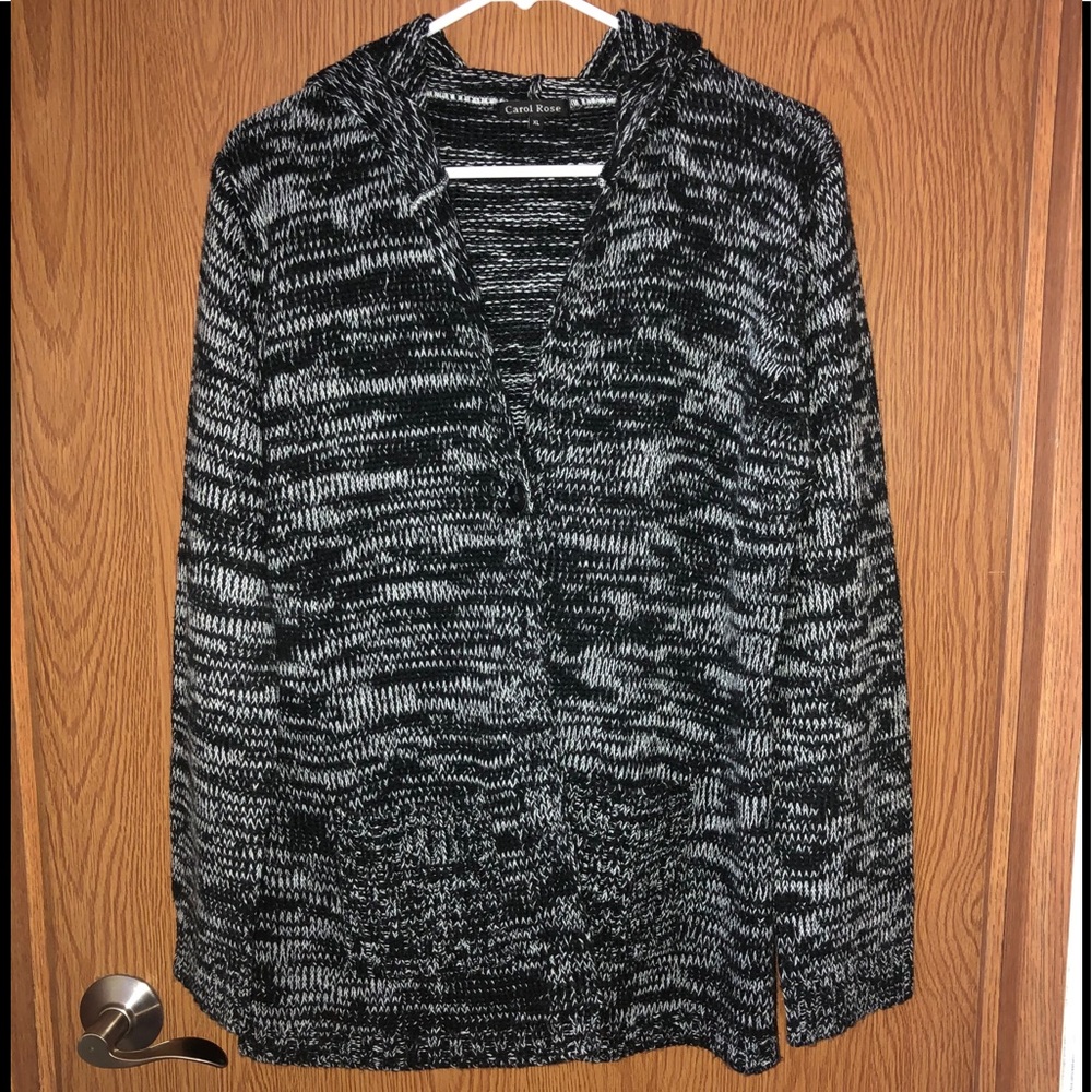 Carol Rose Hooded Cadigan w/ Pockets